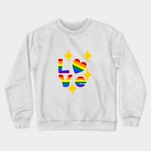 Rainbow love Crewneck Sweatshirt